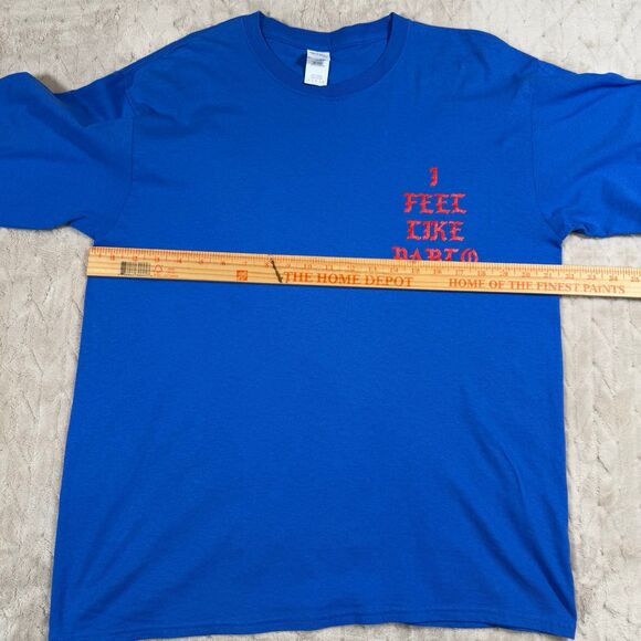 Kanye West “I Feel Like Pablo” Long Sleeve Shirt Blue Men’s Size Large - Picture 6 of 7